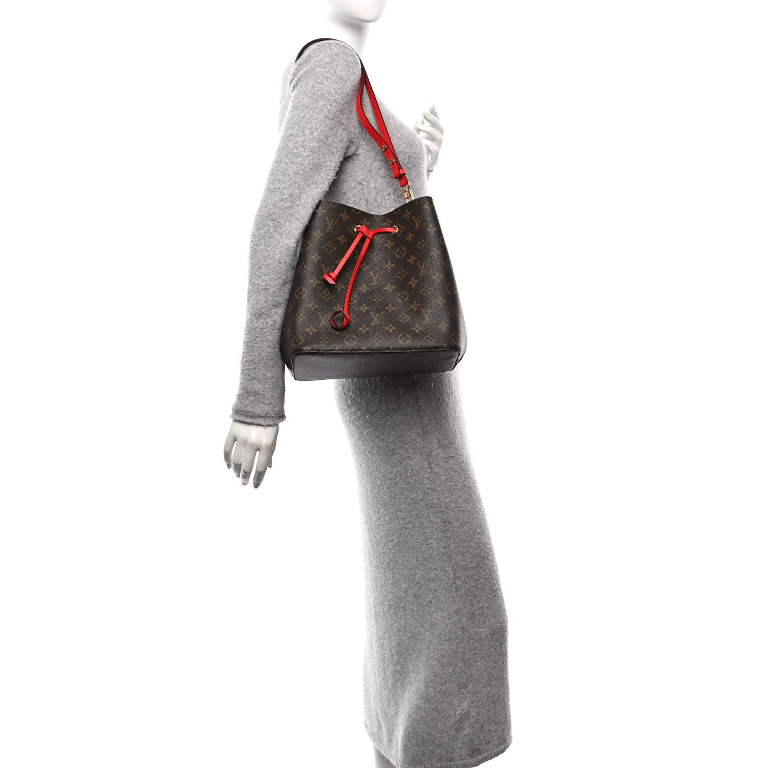 Louis Vuitton Monogram Neonoe MM Coquelicot 2 of 10