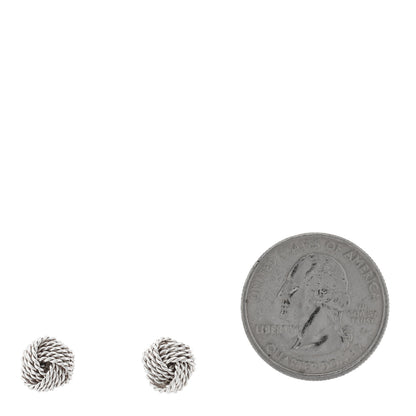 Tiffany Sterling Silver Twist Knot Earrings 2 of 4