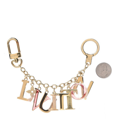 Louis Vuitton LV Tag Bag Charm Gold 2 of 2