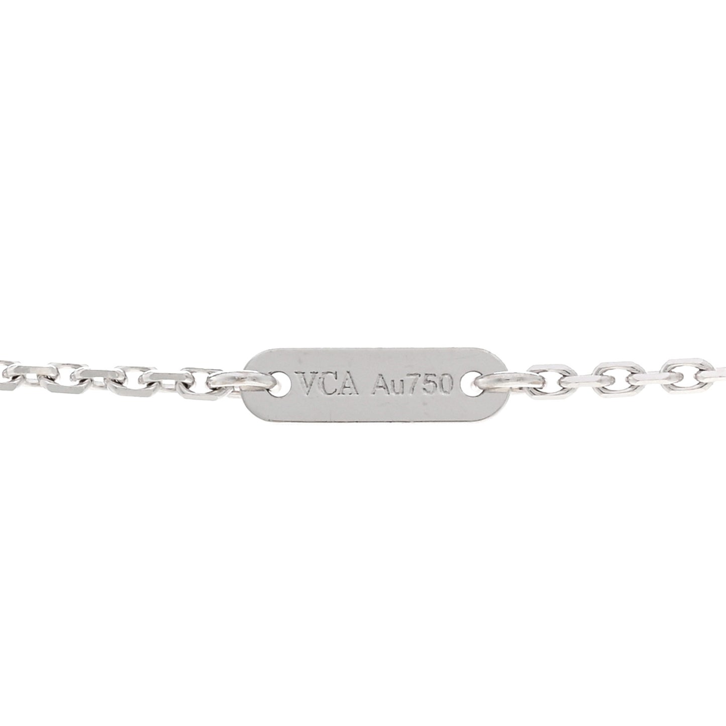 18K White Gold Diamond Mini Frivole Pendant Pave Necklace