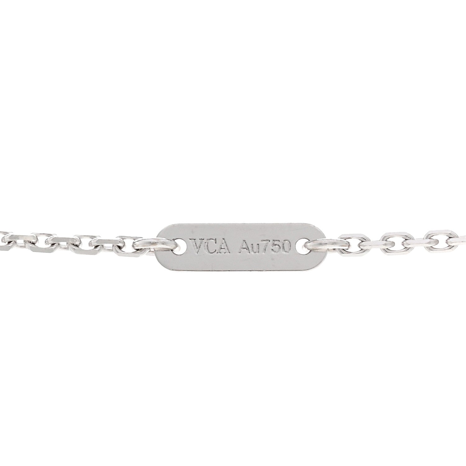 Van Cleef & Arpels 18K White Gold Diamond Mini Frivole Pendant Pave Necklace 4 of 5