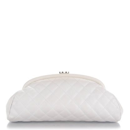 Chanel Caviar Quilted Timeless Clutch White 1 of 6