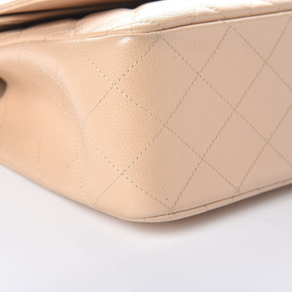 Chanel Caviar Quilted Jumbo Double Flap Beige Clair 10 of 12