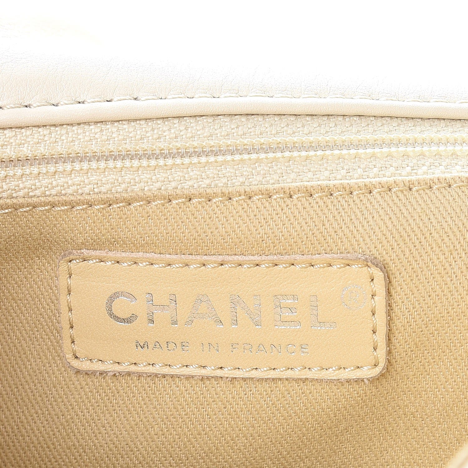 Chanel Calfskin Stitched Large Expandable Flap Bag White 7 of 15