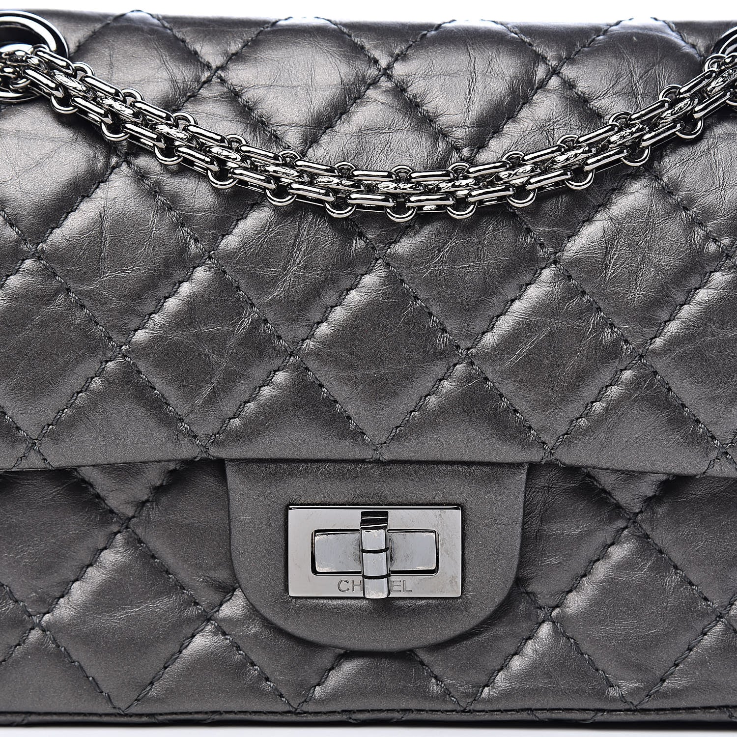 Chanel Aged Calfskin Quilted 2.55 Reissue 224 Flap 10 of 10
