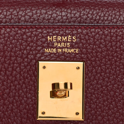 Hermes Fjord Kelly Sellier 35 Rouge H 12 of 19