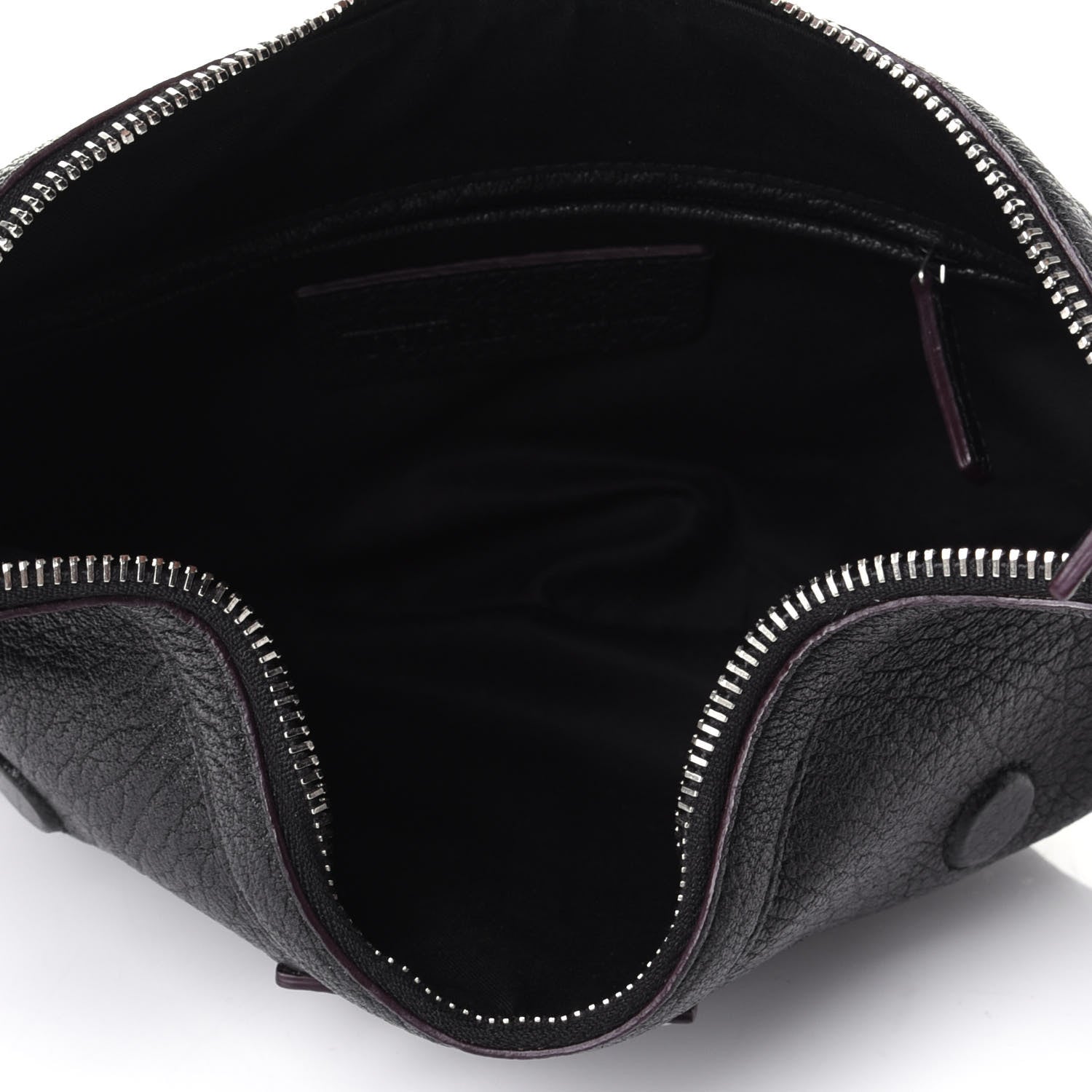 Alexander McQueen Calfskin De Manta Clutch Black 4 of 9