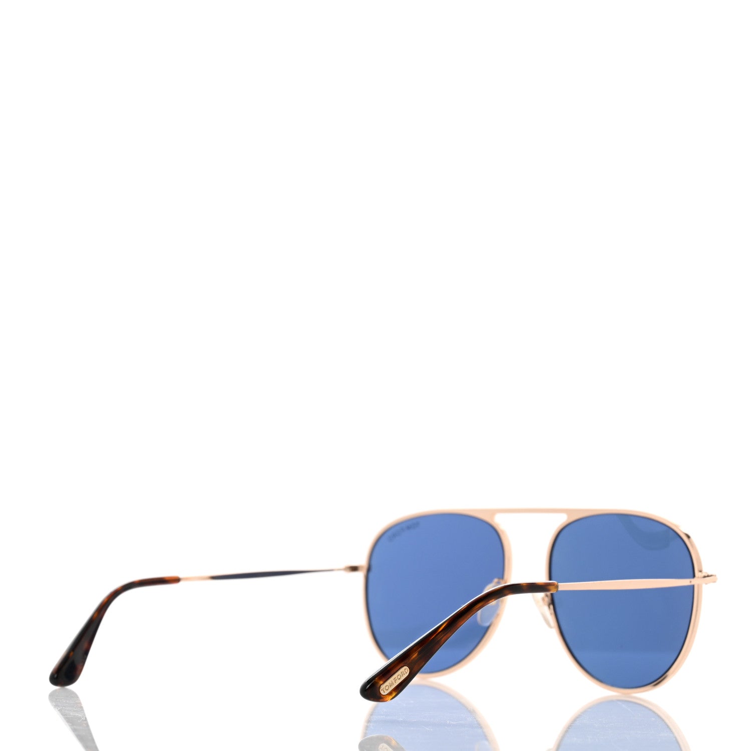 Tom Ford Metal Keith Aviator Sunglasses TF599 Silver 4 of 7