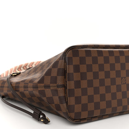 Louis Vuitton Damier Ebene Braided Neverfull MM Pink 9 of 11