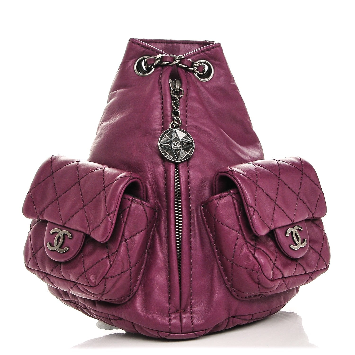Chanel Calfskin Mini Backpack Is Back Plum 1 of 7