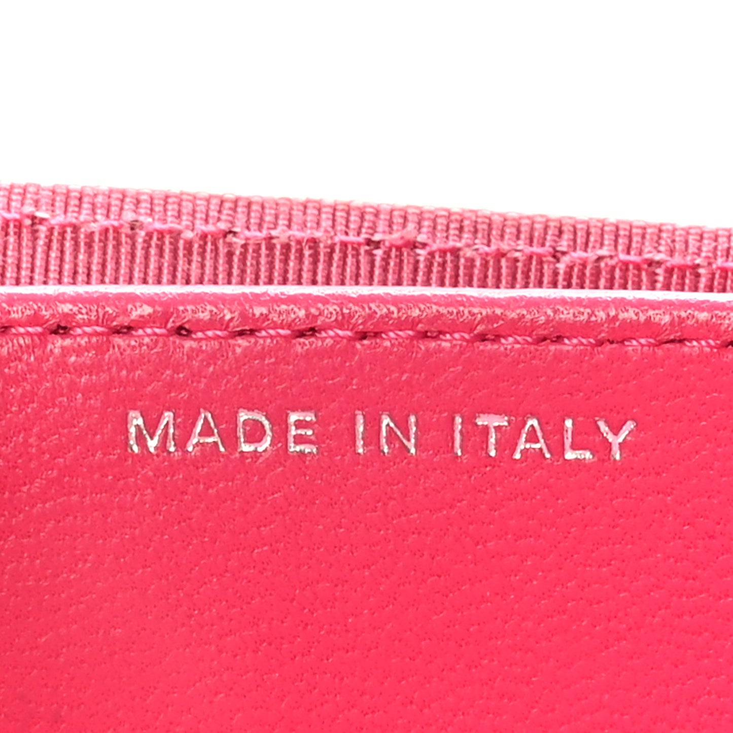 Lambskin Quilted Flap Card Holder Wallet Pink
