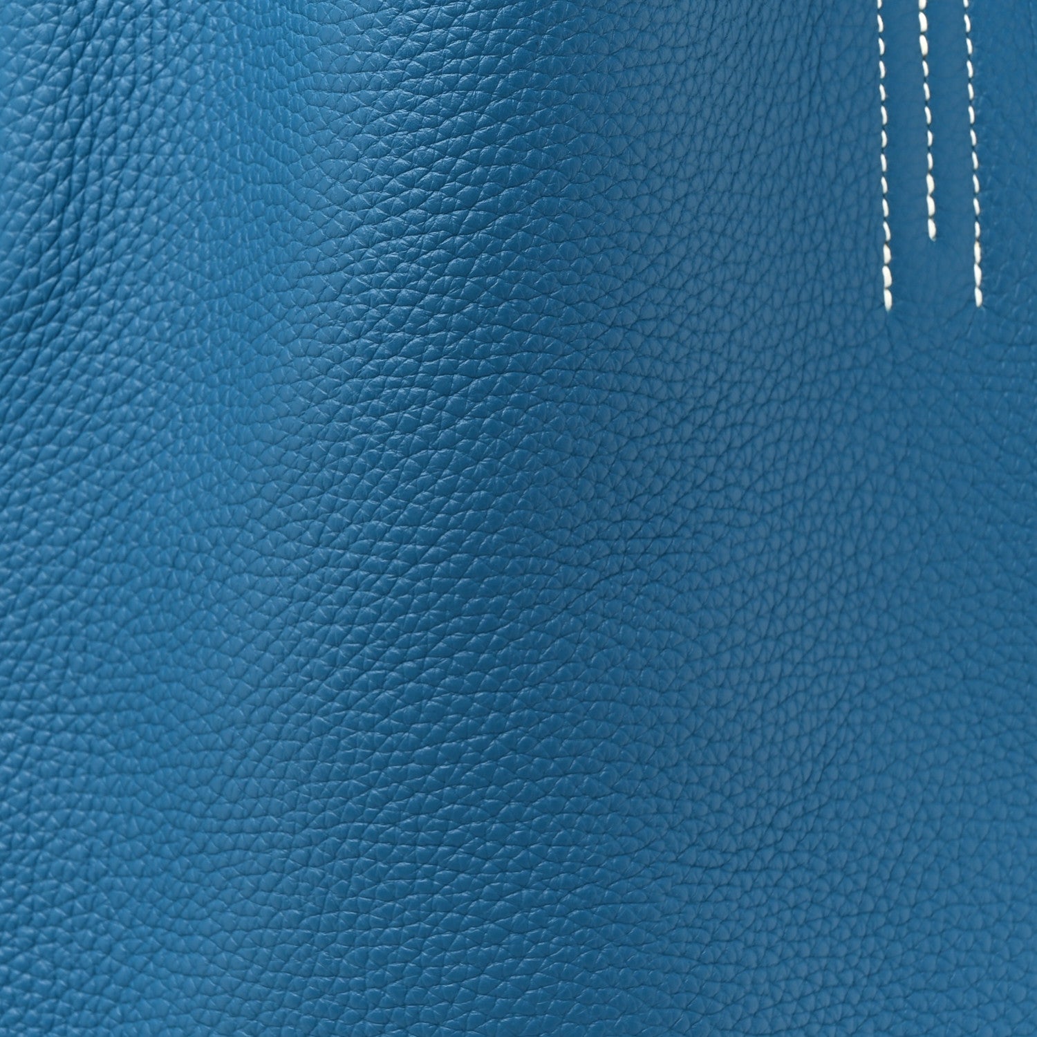 Hermes Taurillon Clemence Double Sens 36 Reversible Tote Bleu Sapphire Izmir 12 of 20