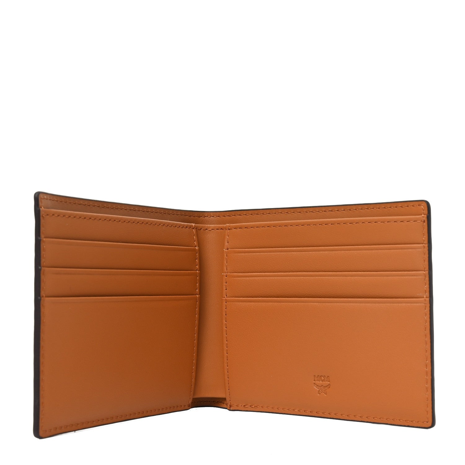 MCM Visetos Small Flap Wallet Cognac 5 of 7