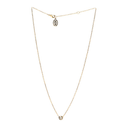 Cartier 18K Yellow Gold Diamond LM D'Amour Pendant Necklace 3 of 7