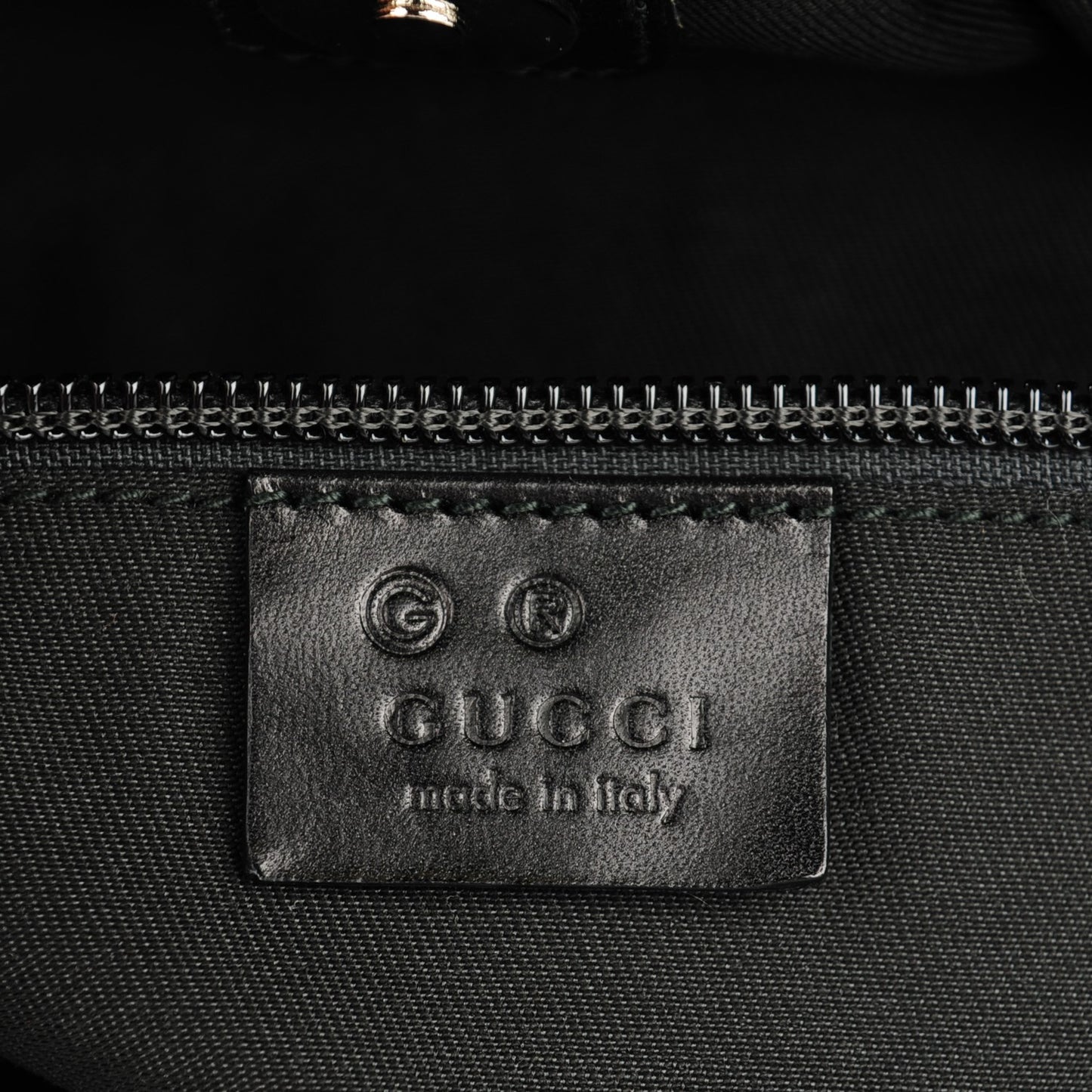 Coated Canvas Large Trademark Logo Travel Tote Black