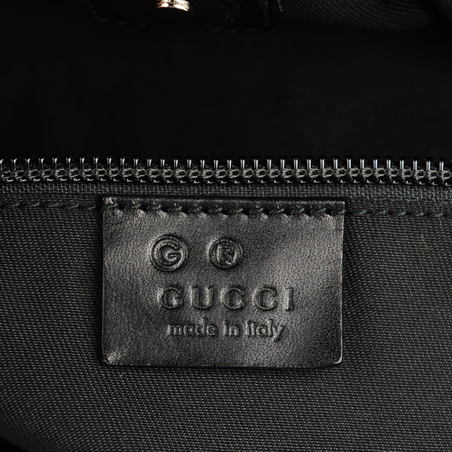 Gucci Coated Canvas Large Trademark Logo Travel Tote Black 6 of 7