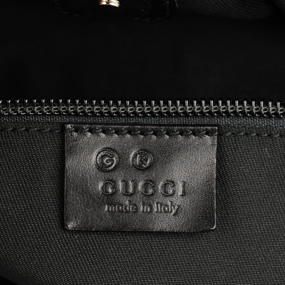 Gucci Coated Canvas Large Trademark Logo Travel Tote Black 6 of 7