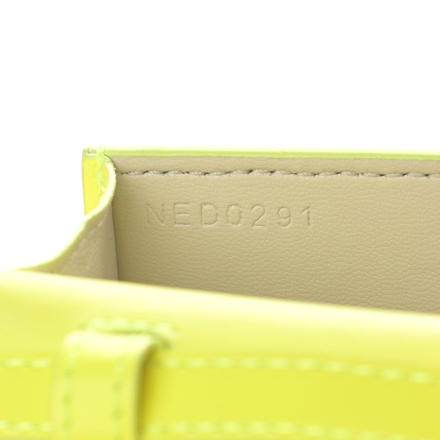 Box Calfskin Mini 4G Vertical Bag Fluo Yellow