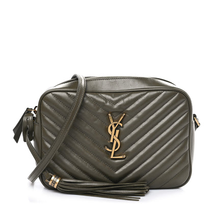 Saint Laurent Calfskin Matelasse Monogram Lou Camera Bag Military Olive 1 of 8