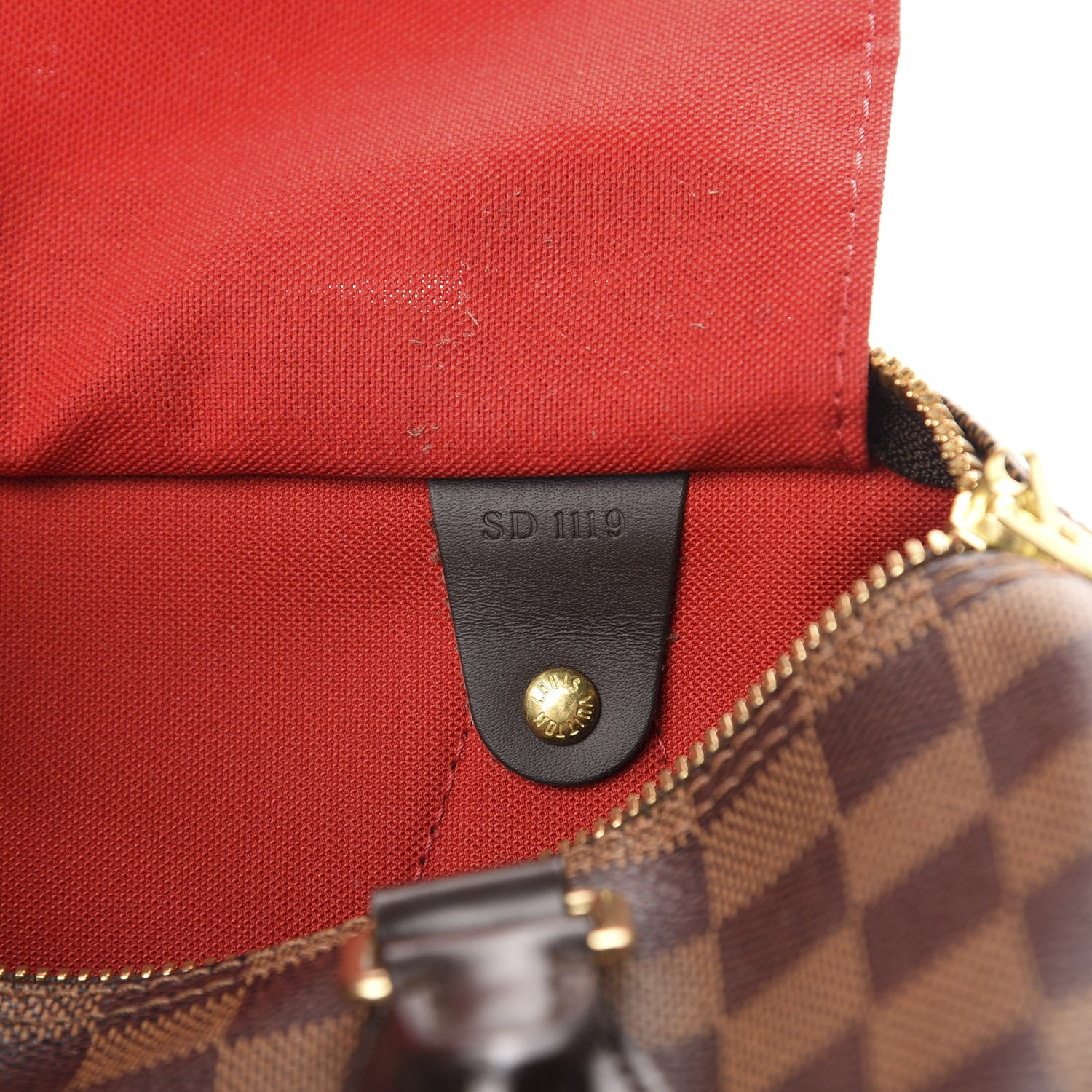 Louis Vuitton Damier Ebene Speedy Bandouliere 25 9 of 10