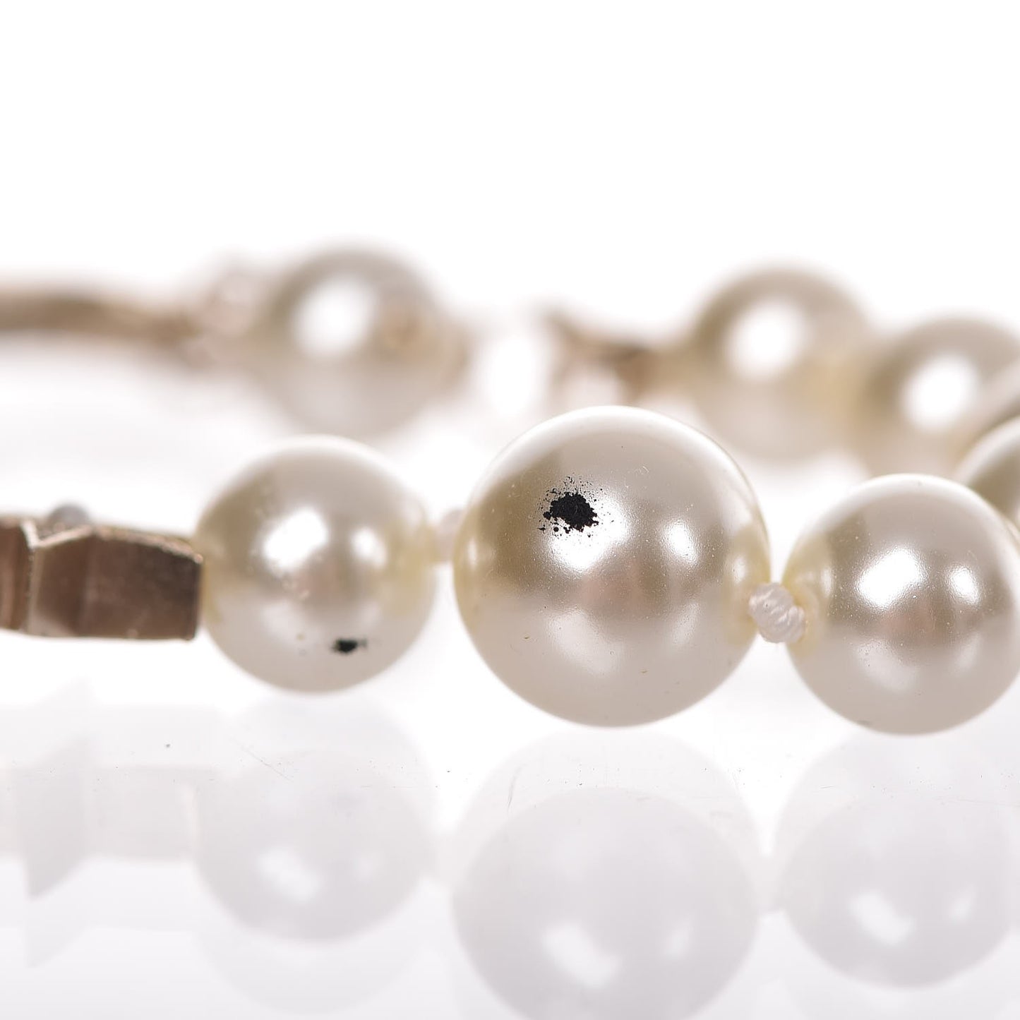 Crystal Pearl CC Star Bracelet Light Gold