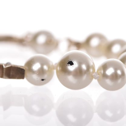 Chanel Crystal Pearl CC Star Bracelet Light Gold 5 of 8