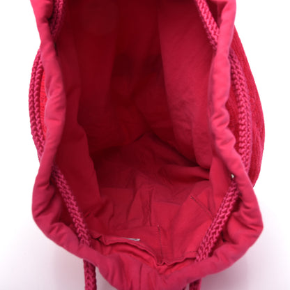 Chanel Terry Cotton CC Drawstring Backpack Pink 5 of 8