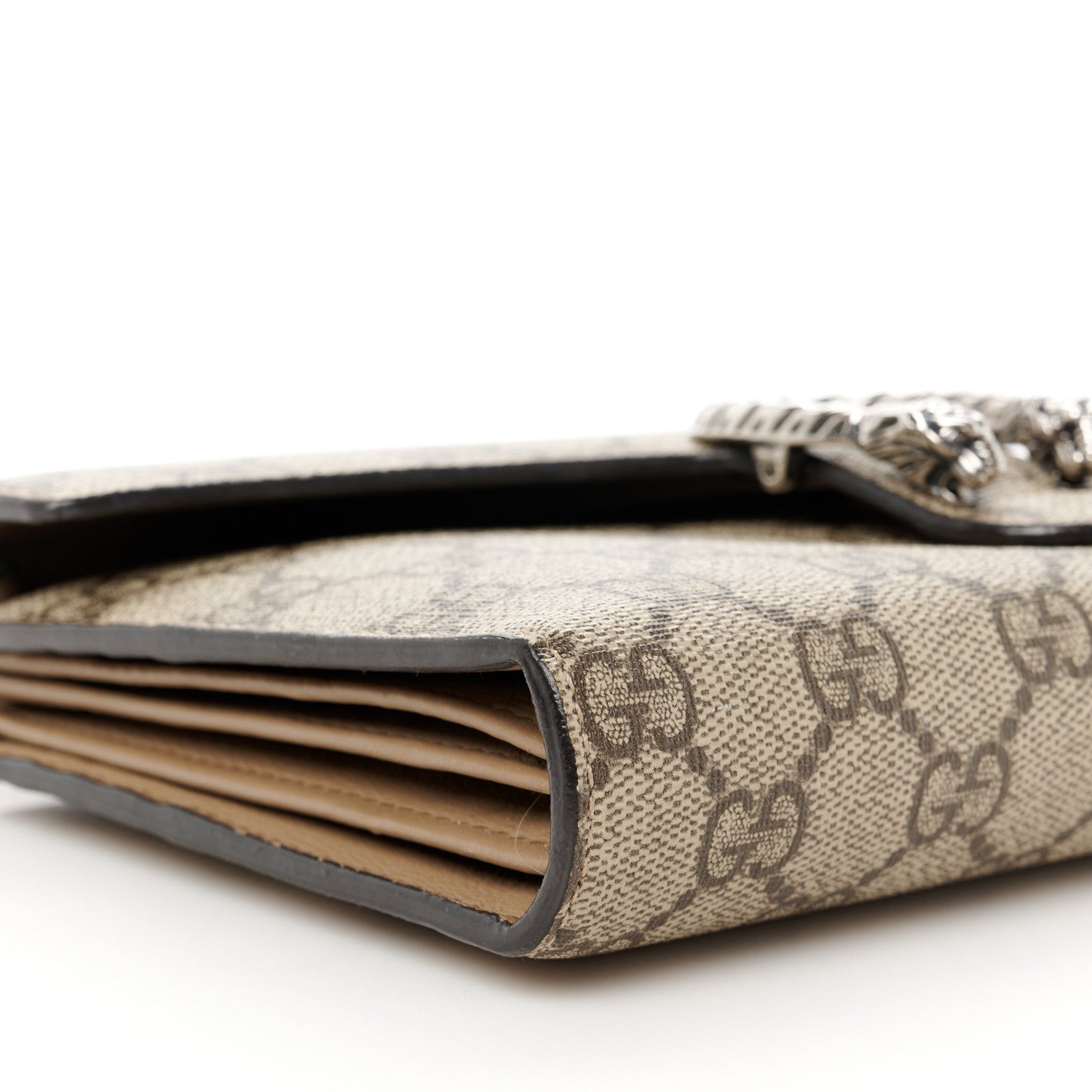 Gucci GG Supreme Monogram Mini Dionysus Chain Wallet Beige Taupe 9 of 11