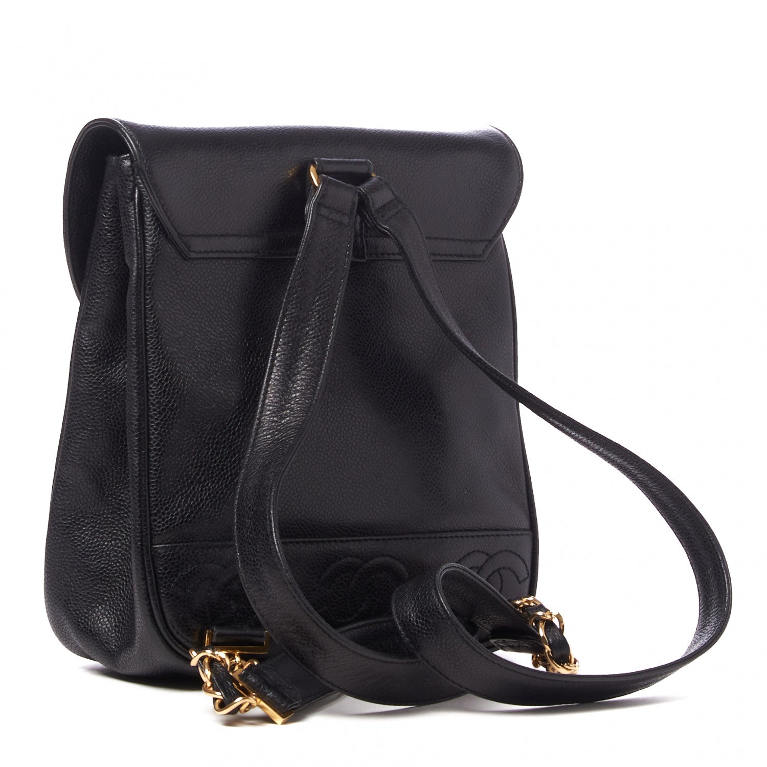 Chanel Caviar CC Backpack Black 2 of 9