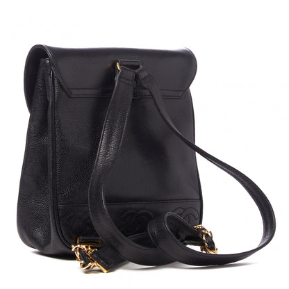 Chanel Caviar CC Backpack Black 2 of 9