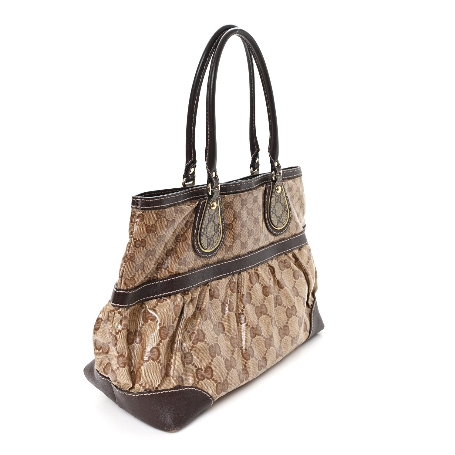 Gucci Crystal Monogram Mix Dark Brown 3 of 12