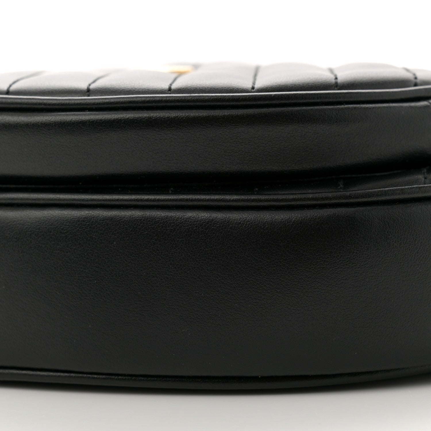 Gucci Calfskin Matelasse Diagonal Mini Interlocking G Heart Shoulder Bag Black 10 of 10