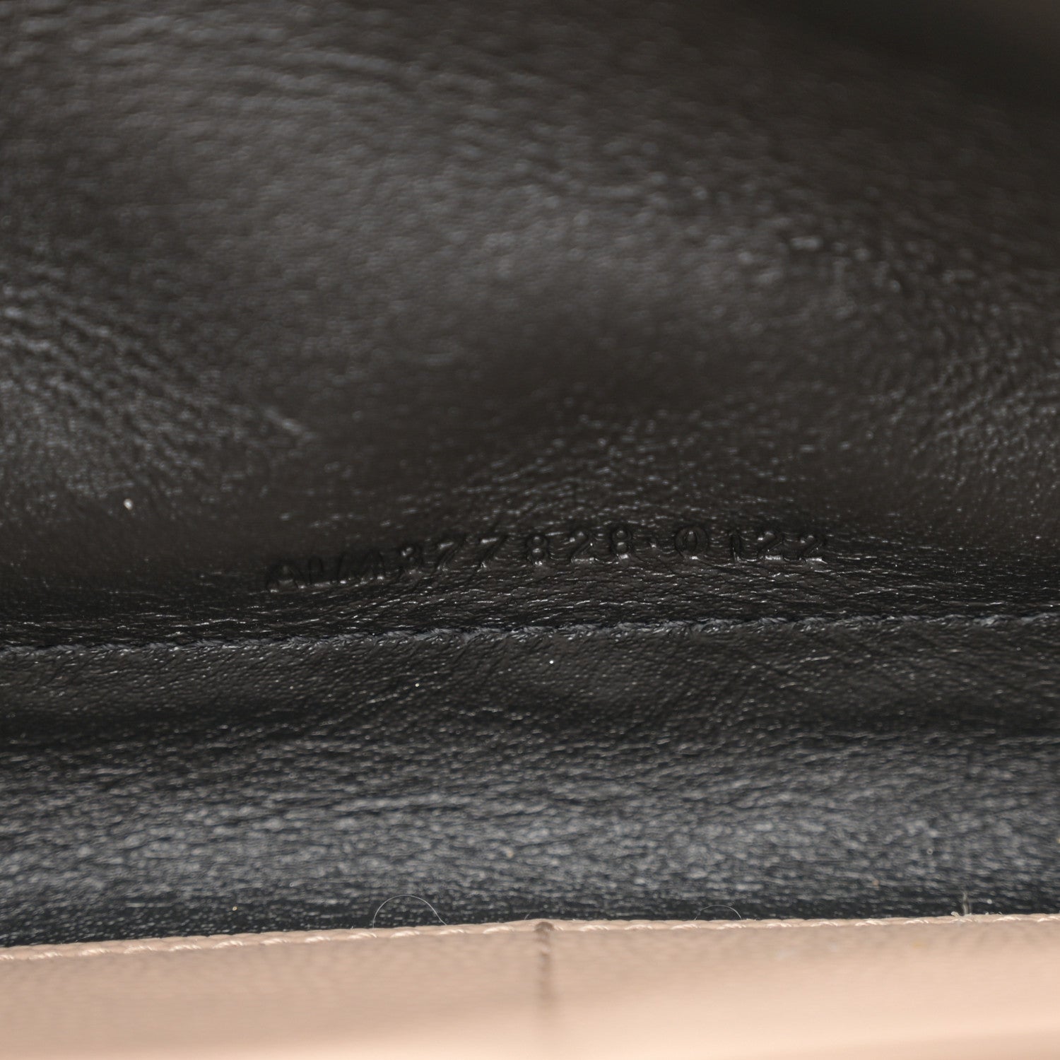 Saint Laurent Grain De Poudre Matelasse Chevron Monogram Chain Wallet Nude Powder 7 of 12