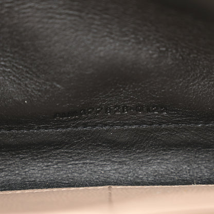 Saint Laurent Grain De Poudre Matelasse Chevron Monogram Chain Wallet Nude Powder 7 of 12