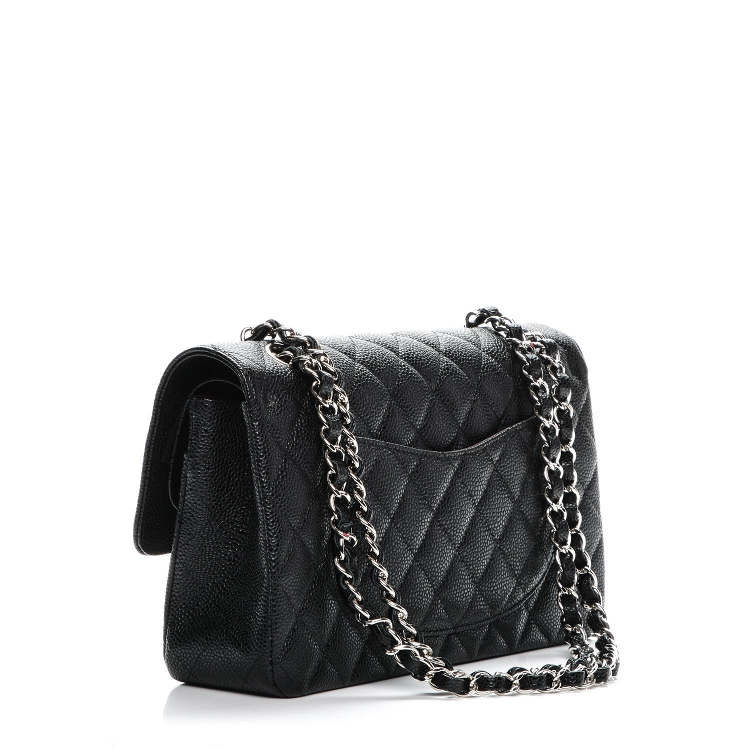 Chanel Caviar Quilted Medium Double Flap Black 3 of 8