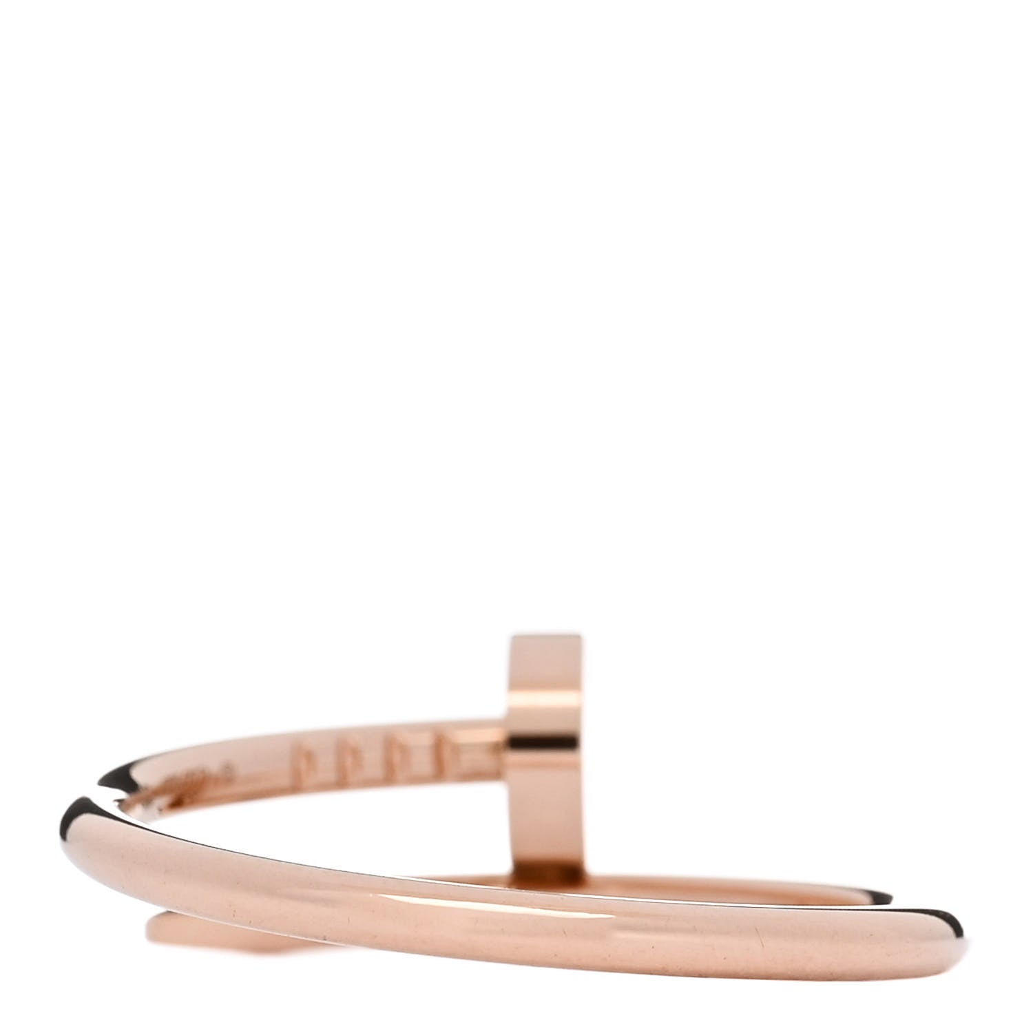 Cartier 18K Pink Gold Small Juste Un Clou Ring 56 7.5 3 of 5