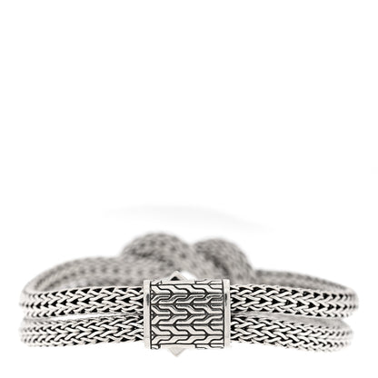 John Hardy Sterling Silver 10mm Love Knot Bracelet Black 2 of 3