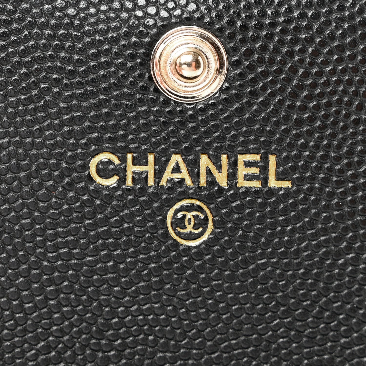 Chanel Shiny Caviar Enamel Quilted CC Flap Card Holder Black 7 of 9
