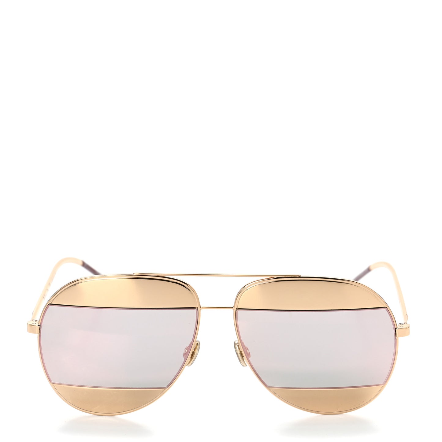 Split 1 Aviator Sunglasses Gold