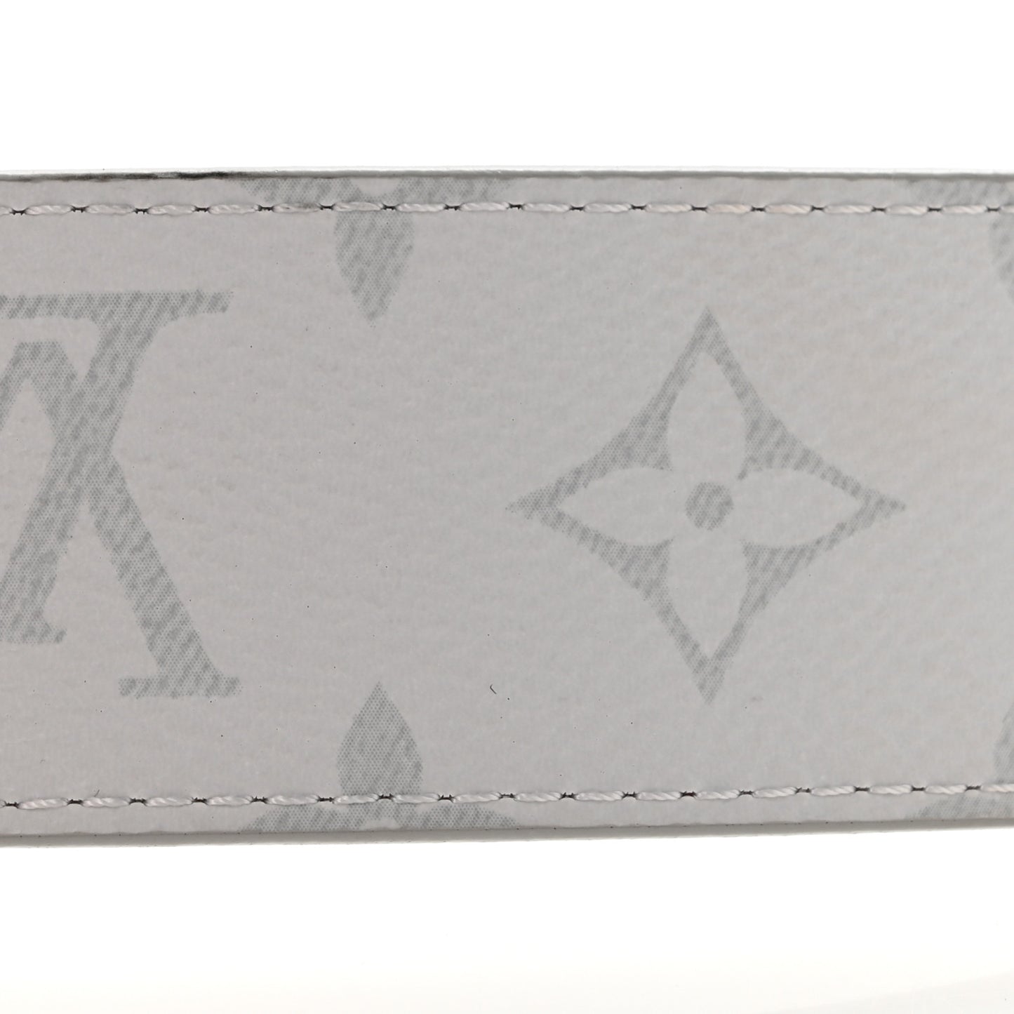 Taiga Monogram 40mm LV Initiales Belt 100 40 White