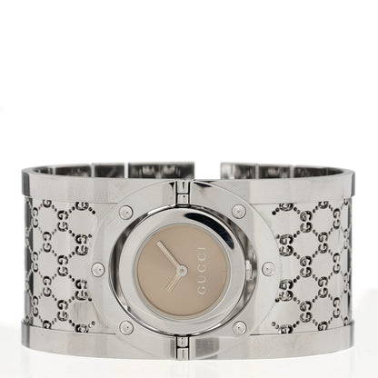 Gucci Stainless Steel 33mm Twirl Quartz Watch Brown 2 of 5