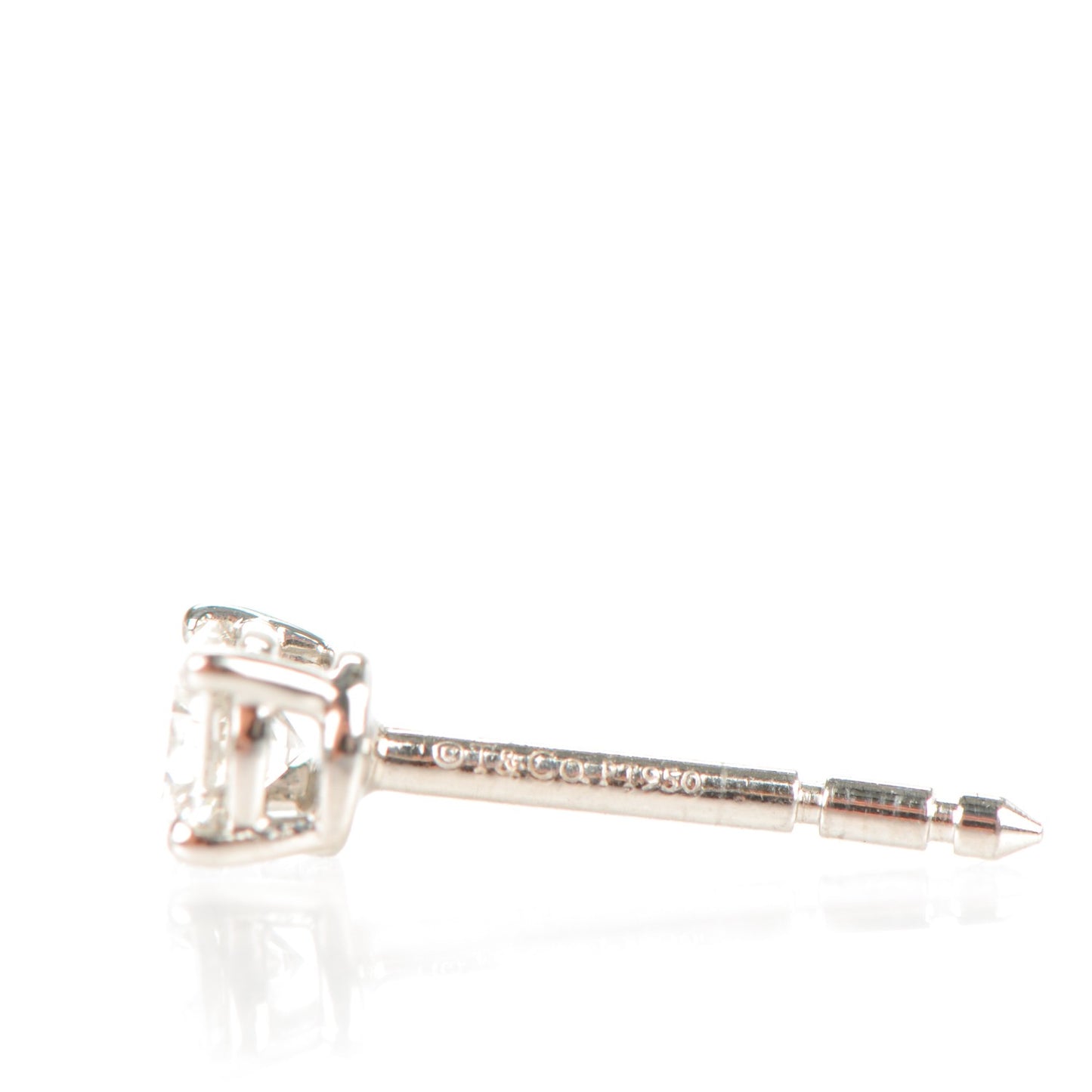 Platinum Diamond .36ctw Solitaire Earrings