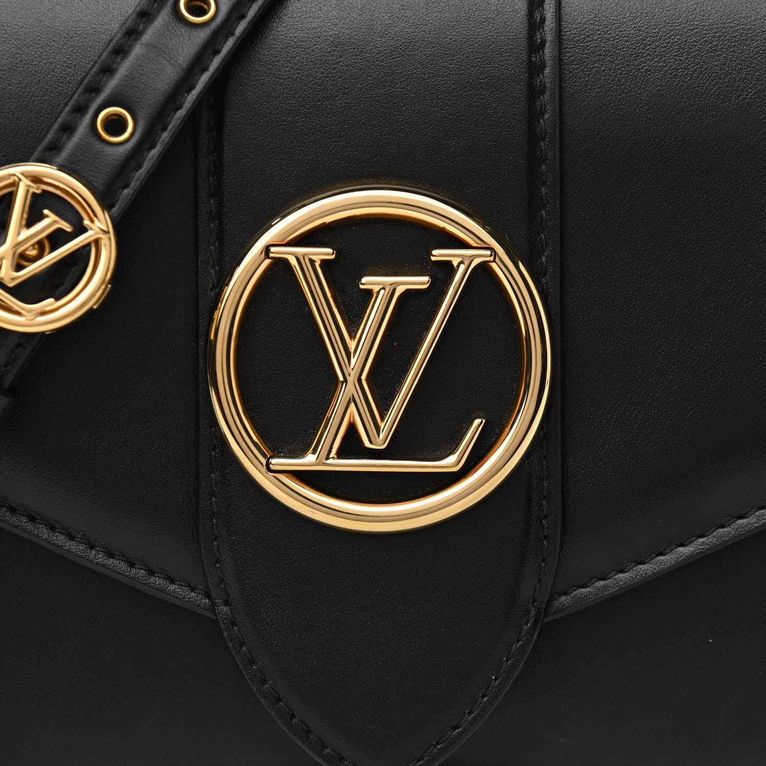 Louis Vuitton Smooth Calfskin LV Pont 9 Black 7 of 10