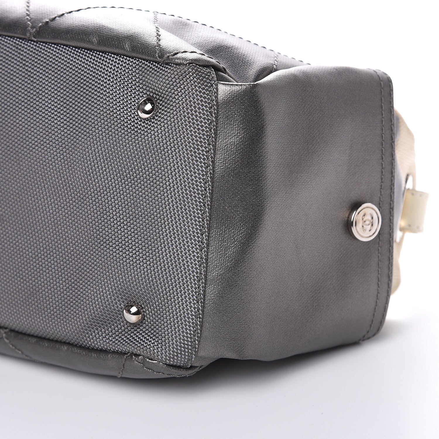 Chanel Coated Canvas Paris Biarritz Hobo Silver 9 of 18