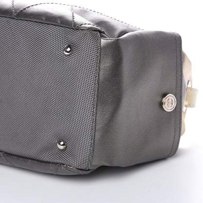 Chanel Coated Canvas Paris Biarritz Hobo Silver 9 of 18