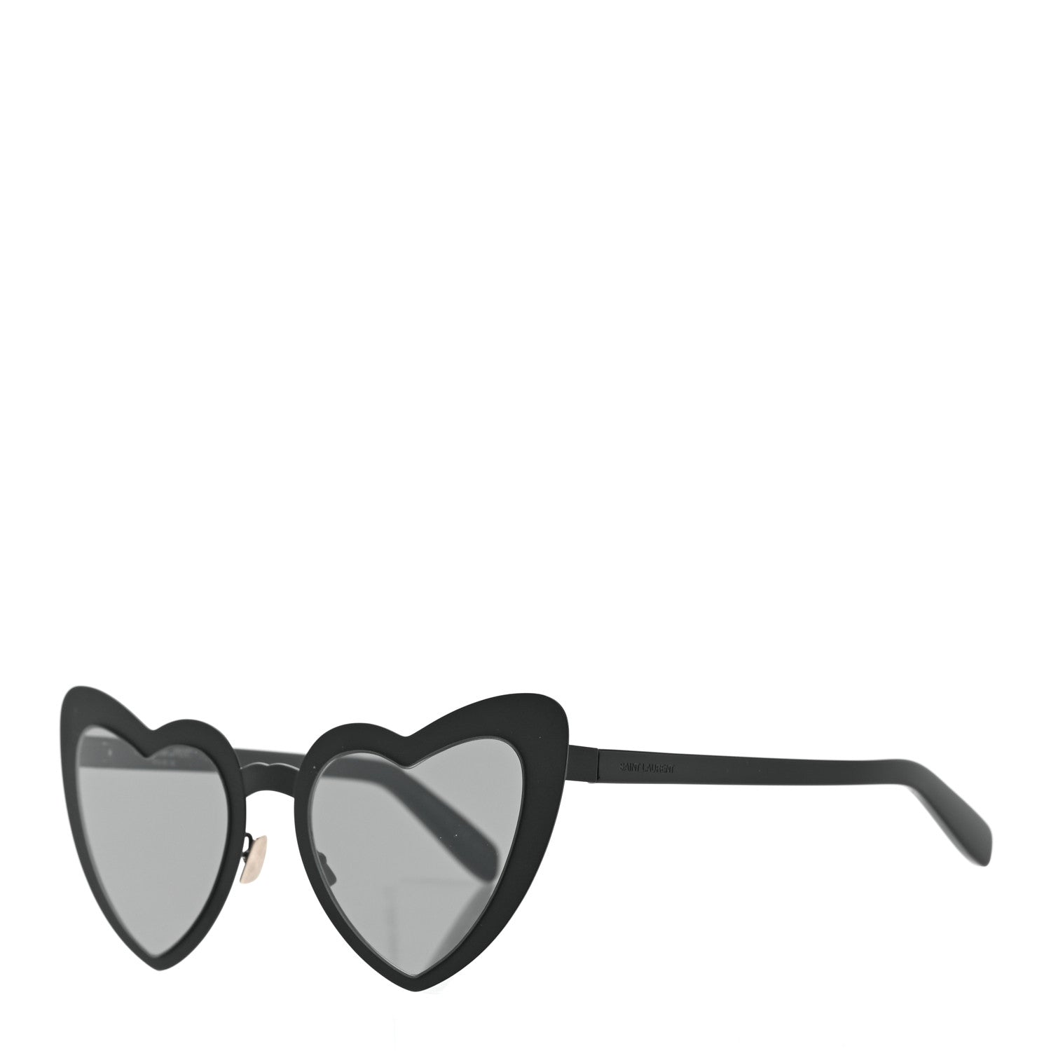 Saint Laurent Acetate Heart Frame Loulou SL196 Sunglasses Black 1 of 6