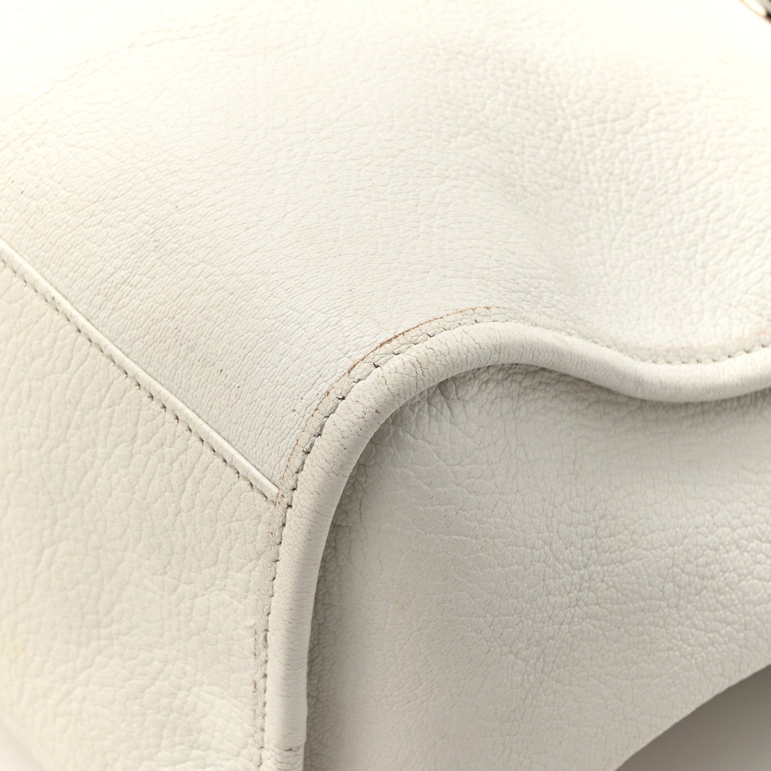 Balenciaga Chevre Silver Metallic Edge Hardware City White 12 of 17