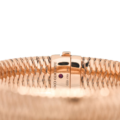 Roberto Coin 18K Rose Gold Primevera Flex Bangle Bracelet 4 of 4