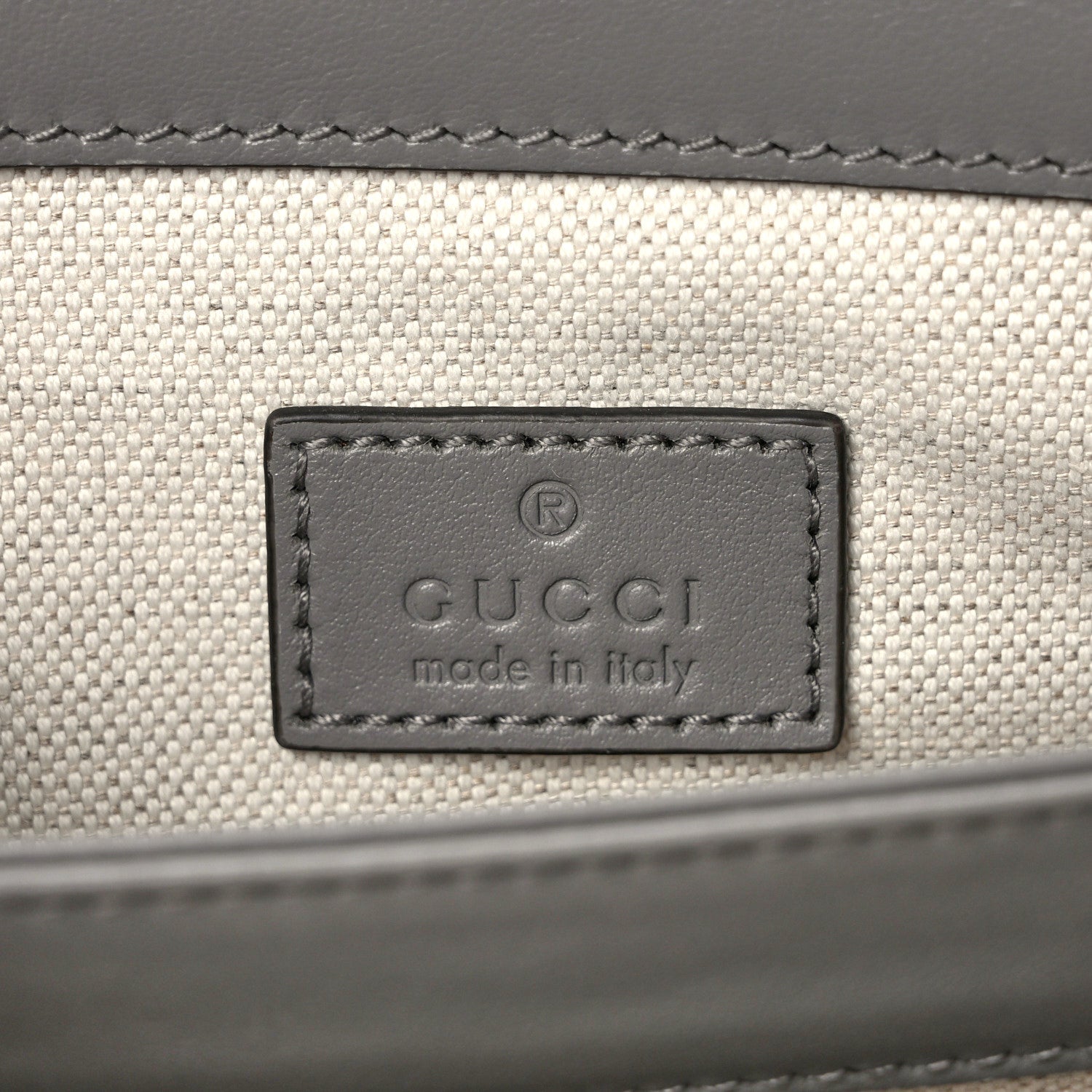 Gucci Calfskin GG Matelasse Mini Slim Chain Shoulder Bag Dusty Grey Natural 6 of 9
