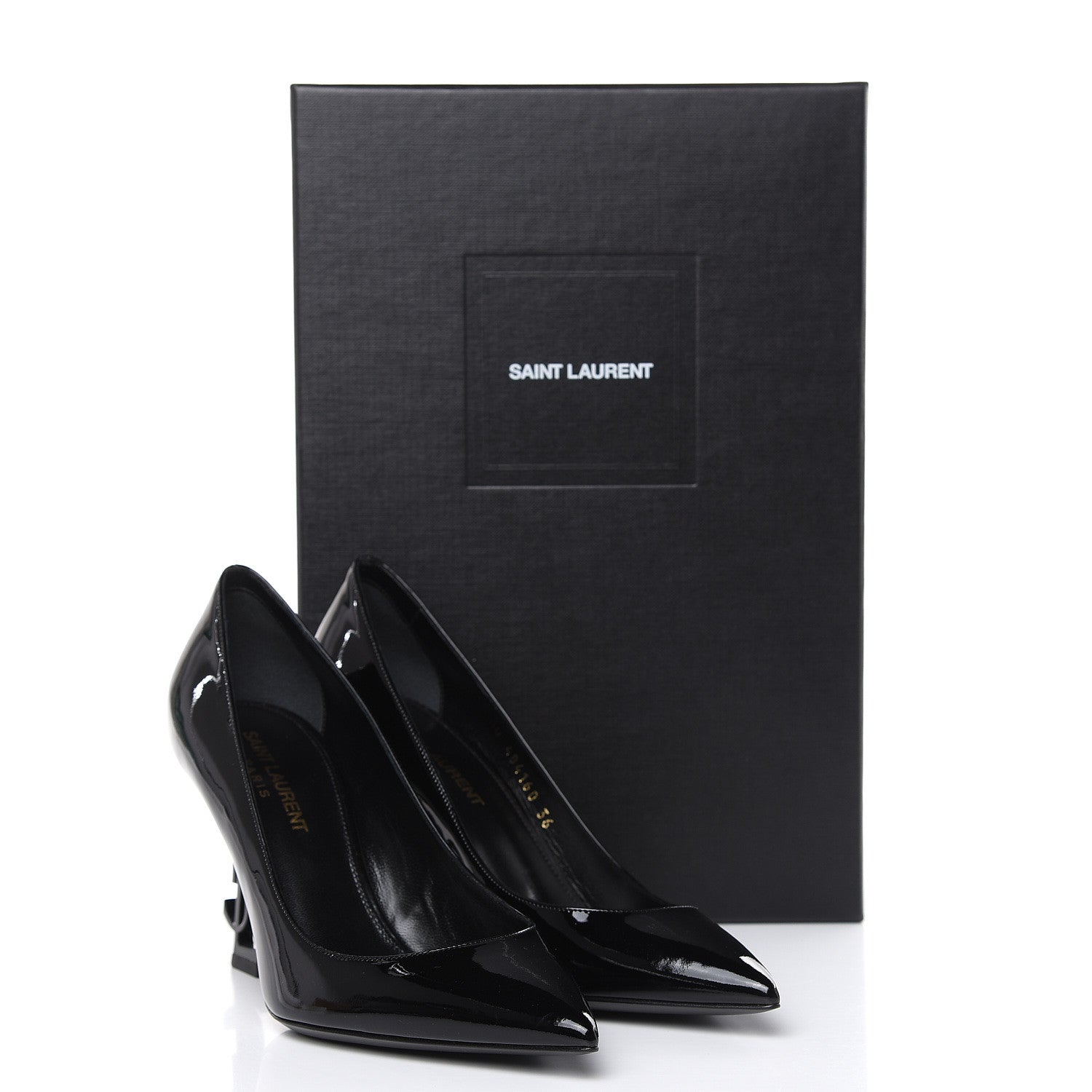 Saint Laurent Patent Opyum 85 Pumps 36 Black 9 of 9